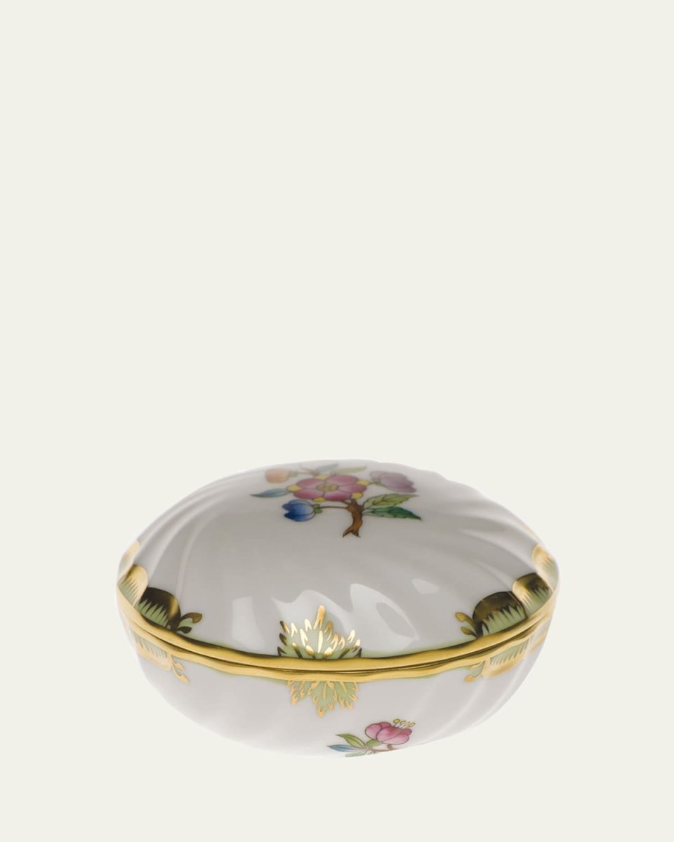 Queen Victoria Green Ring Box